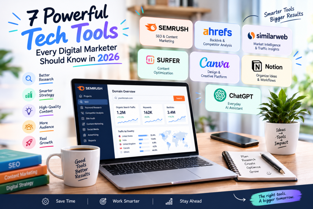 7 Powerful Tech Tools Everyone in Digital Marketing Should Know